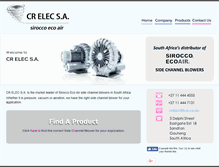 Tablet Screenshot of crelec.co.za